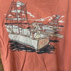 AFTCO Orange Short Sleeve Tee size medium in used condition